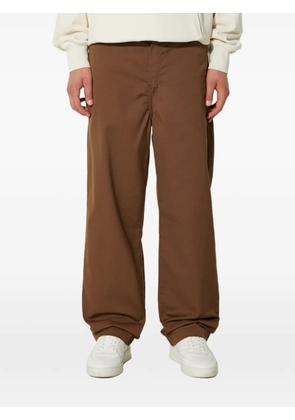 Carhartt WIP logo-patch trousers - Brown