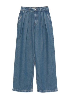 THE NEW SOCIETY pleated wide-leg jeans - Blue