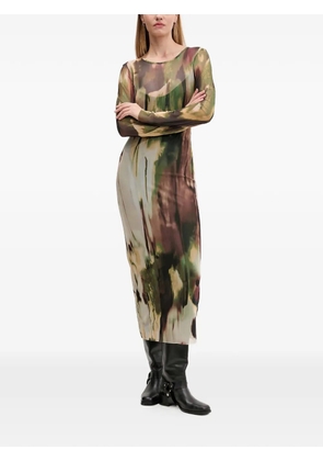 Desigual long-sleeve maxi dress - Brown