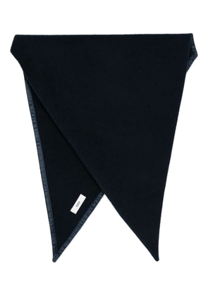 Rier triangular wool scarf - Blue