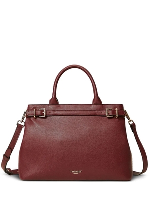 TWINSET buckle-fastening top-handle tote bag - Red