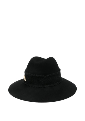 Borsalino embellished wool fedora - Black