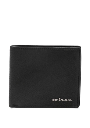 Kiton logo-lettering wallet - Black