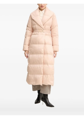 TWINSET belted padded coat - Pink