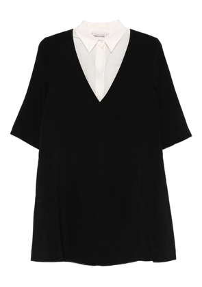 Semicouture v-neck midi dress - Black