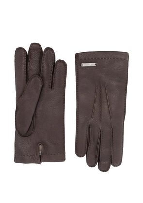 Corneliani leather gloves - Brown