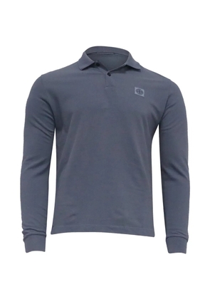 Stone Island long-sleeve button polo shirt - Blue