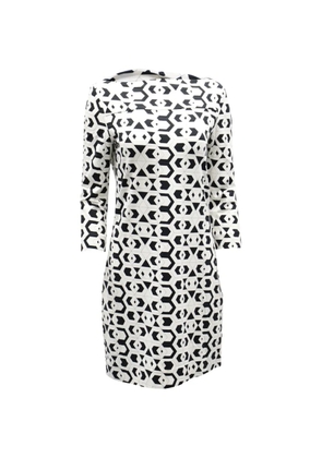 Diane Von Furstenberg Vintage geometric-print dress - White