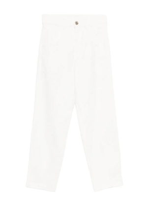 Eleventy tetog trousers - White