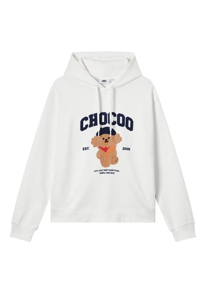 CHOCOOLATE bear-print hoodie - Neutrals