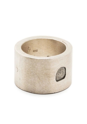 Parts of Four Sistema Diamond Slab ring - Silver