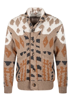 TOOCO button V-neck cardigan - Neutrals