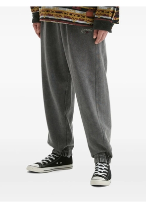 aftermaths logo-embroidered track pants - Grey