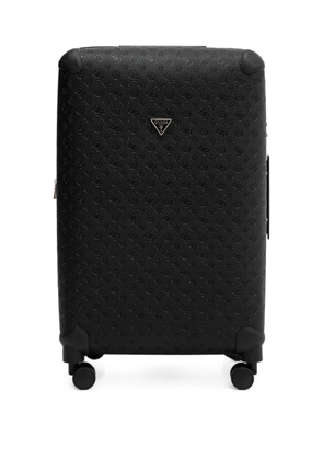 GUESS USA embossed-logo luggage - Black