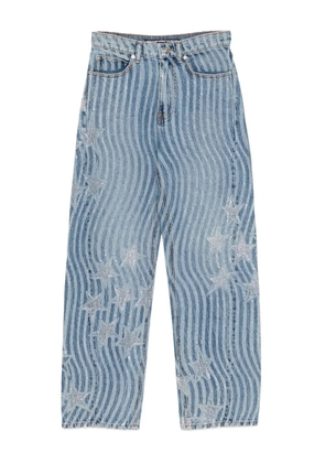 Alexander Wang star-embellished jeans - Blue