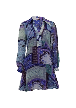 Rixo printed mini dress - Blue