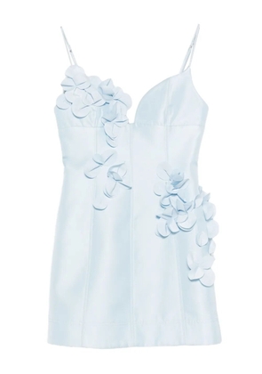 Acler Bilston floral-embellished mini dress - Blue