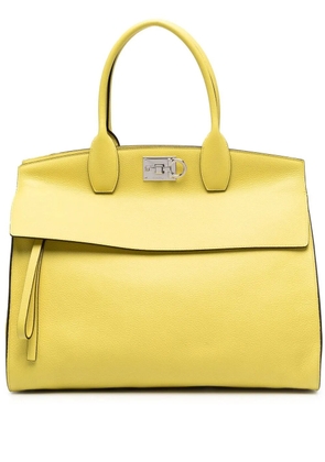 Ferragamo The Studio leather tote bag - Yellow