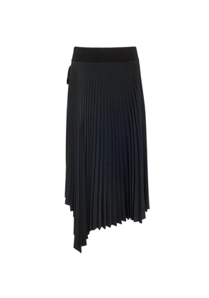 JOSEPH Ade pleated asymmetric midi skirt - Black