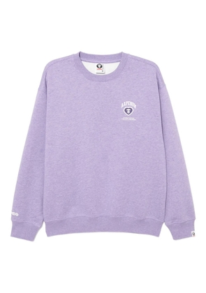 AAPE BY *A BATHING APE® logo-patched sweatshirt - Purple