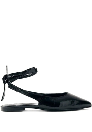 ALOHAS Ribbon pointed ballerinas - Black