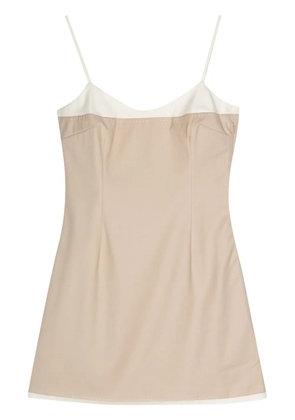 REMAIN layered-effect mini dress - Neutrals