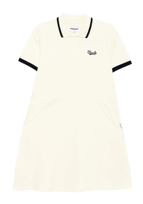 CHOCOOLATE logo-embroidered polo dress - Yellow