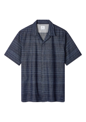 PS Paul Smith logo-pacth shirt - Blue