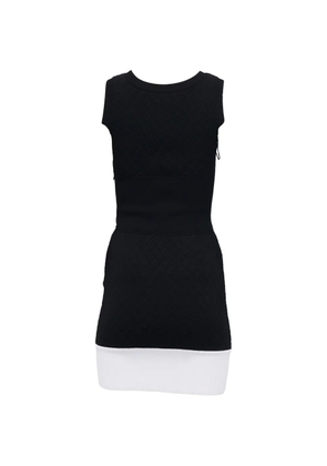 CHANEL Pre-Owned textured sleeveless mini dress - Black