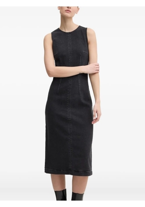 HUGO sleeveless seam-detail midi dress - Black