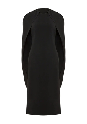 Alberta Ferretti cape-sleeve dress - Black