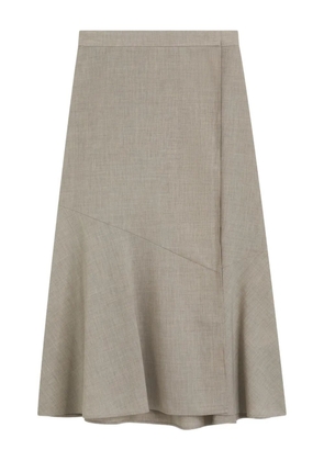 BOSS panelled A-line midi skirt - Neutrals