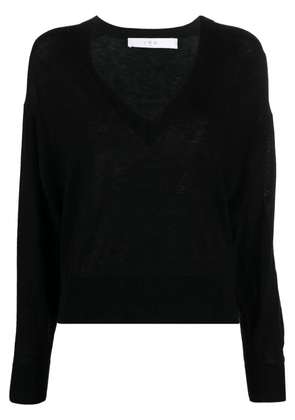 IRO fine-knit V-neck jumper - Black