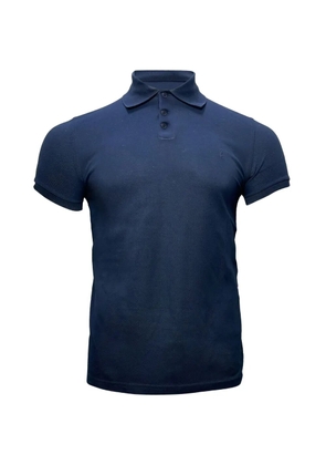 Saint Laurent Pre-Owned logo-embroidered polo shirt - Blue