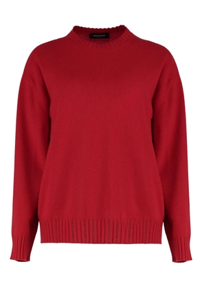 Fabiana Filippi embellished wool cashmere sweater - Red