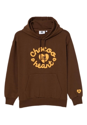 CHOCOOLATE logo-embroidered hoodie - Brown