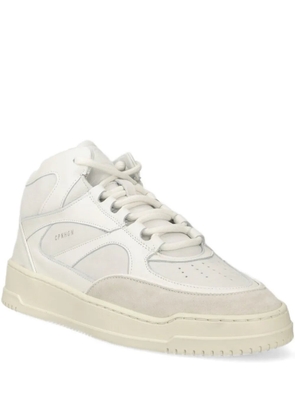 Copenhagen leather panelled high-top sneakers - White