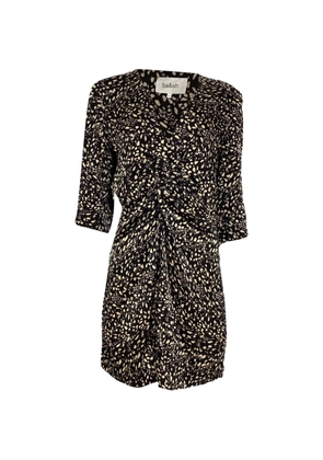 Ba&Sh Erika twisted printed dress - Black