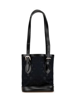 Louis Vuitton Pre-Owned 2001 Monogram Mini Satin bucket bag - Black