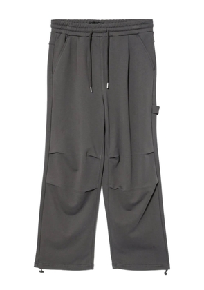 FIVE CM logo patched drawstring track pants - Grey