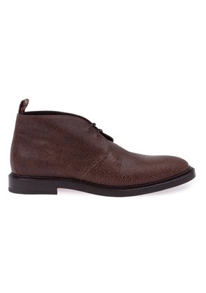 L'Eclaireur Made By Raparo crack-effect ankle boots - Brown