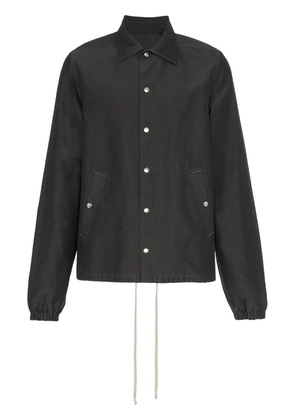 Rick Owens buttoned silk cotton blend jacket - Grey