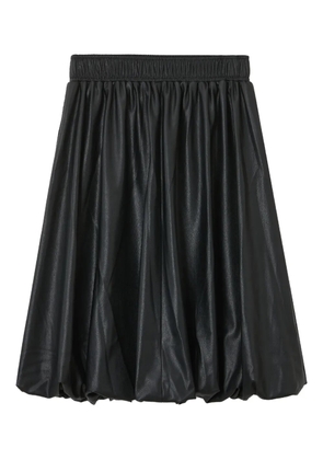 b+ab elasticated bubble-hem midi skirt - Black