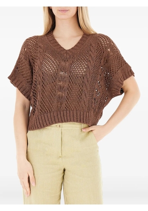 VICOLO V-neck sweater - Brown