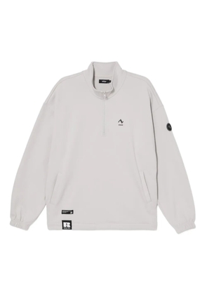 izzue logo-printed sweatshirt - Grey