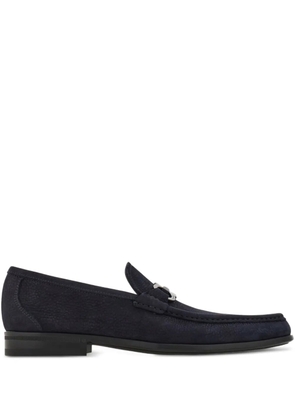 Ferragamo Gancini-buckle loafers - Blue
