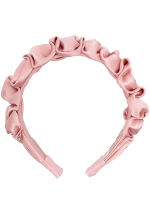 Jennifer Behr Lia ruffled headband - Pink