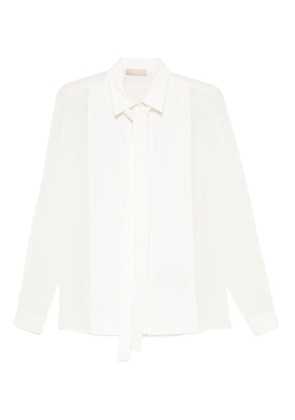 Elie Saab pleated shirt - White