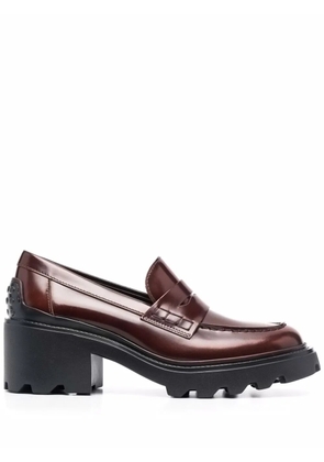 Tod's leather penny loafers - Brown