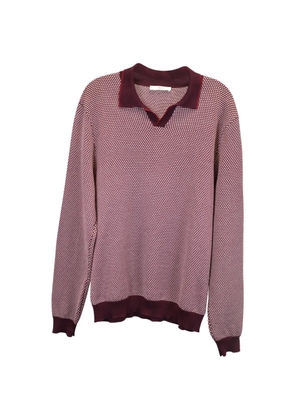 Mr P. patterned long-sleeve sweater - Red